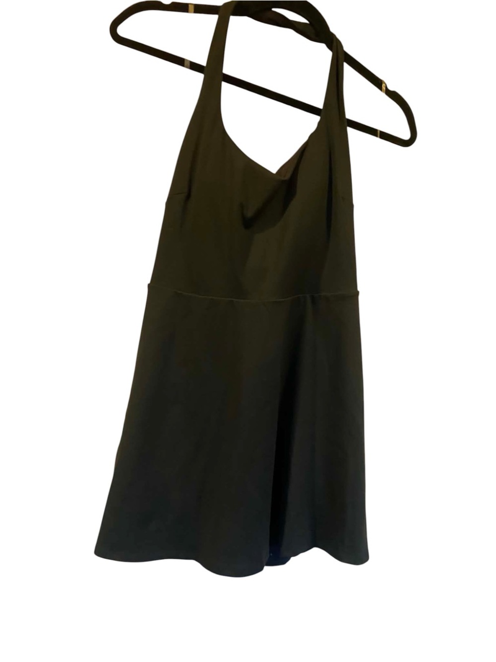 NWT Vuori Tiebreak Halter Dress BLACK Size Medium